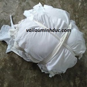 vải lau cotton trắng
