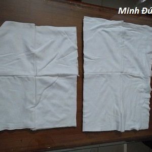 vải vụn trắng cotton